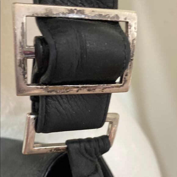 Perlina Black Messenger Bag with Flap-Over Design Adjustable Strap - Picture 7 of 13